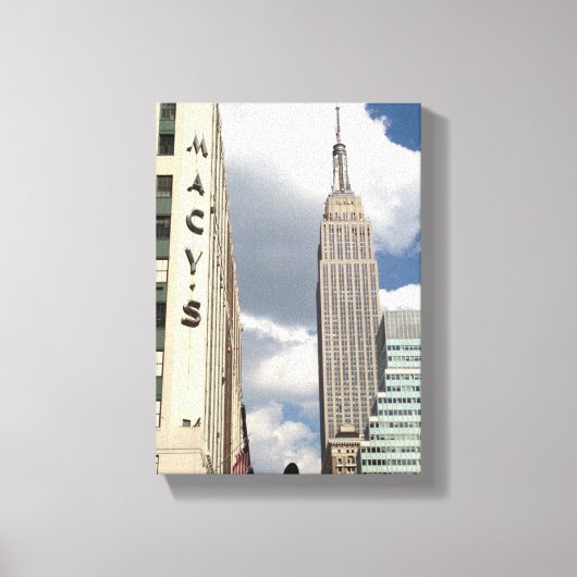 34th Street Empire State Building Manhattan NYC Canvas Afdruk (Voorkant)