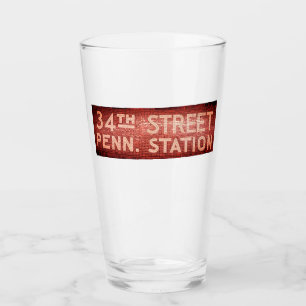 34th Street New York, NY Tegel Treinstation Sign Glas