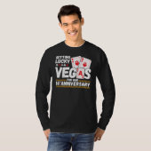 34th Wedding Jubileum - Couples Las Vegas Trip T-shirt (Voorkant volledig)