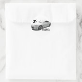 350Z Aint slapen Ronde Sticker (Tas)