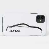 350z zwart Silhouette Logo met witte achtergrond Case-Mate iPhone Case (Achterkant (horizontaal))