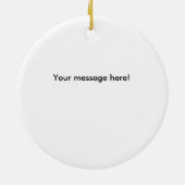 350Z zwarte penseelstreek Keramisch Ornament (Achterkant)