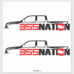 355Nation bemanningscabine ontwerp Sticker
