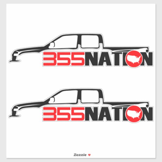 355Nation bemanningscabine ontwerp Sticker (Vel)