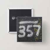 357 Mason's and Angel Number Vierkante Button 5,1 Cm (Voorkant /achterkant)