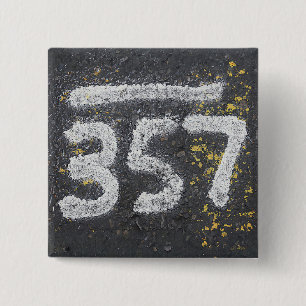 357 Mason's en engel nummer Vierkante Button 5,1 Cm