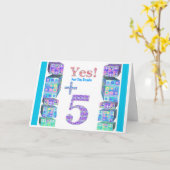 35 45 55 65 75 85 95 Years Young! Gelukkige verjaa Kaart (Gele Bloem)