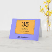 35 ans Carte d'anniversaire (Fleur jaune)