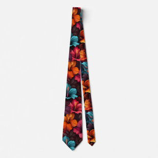 #35 Bloemen patroon Stropdas