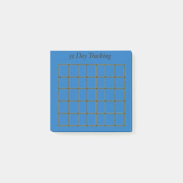 35 dagen Tracker Blue Sticky Notes