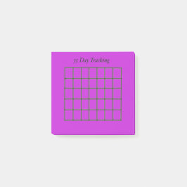 35 dagen Tracker Paarse plaknotities Post-it® Notes