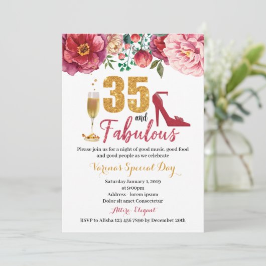 35 et fabuleuse invitation d'anniversaire pour les (Debout devant)