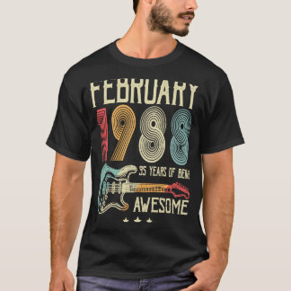 35 februari 1988 35 jaar t-shirt