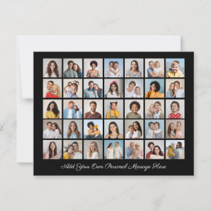 35 Fotocollage Voeg uw bewerkbare kleur op de groe Kaart