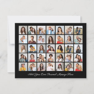 35 Fotocollage Voeg uw eigen groet toe Feestdagenkaart