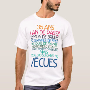 35 jaar Ecu Ecu humor maand week T-shirt