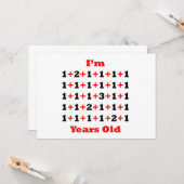 35 jaar oud Blk Red Kaart (Voorkant / Achterkant in situ)