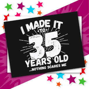 35 Jaar Oud Sarcastisch Meme Grappig 35e Verjaarda Briefkaart