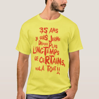 35 jaar oud t-shirt