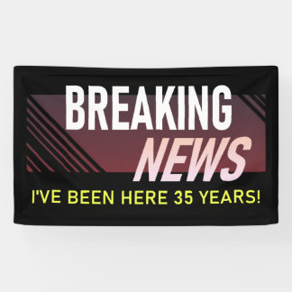 35 Jaar Werken Jubileum Vijfendertigste Werknemer Spandoek