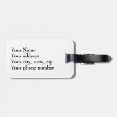 35 mm film met aangepast monogram bagagelabel (Achterkant horizontaal)