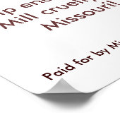 35" par 35" - OUI ! sur Prop B Poster (Coin)