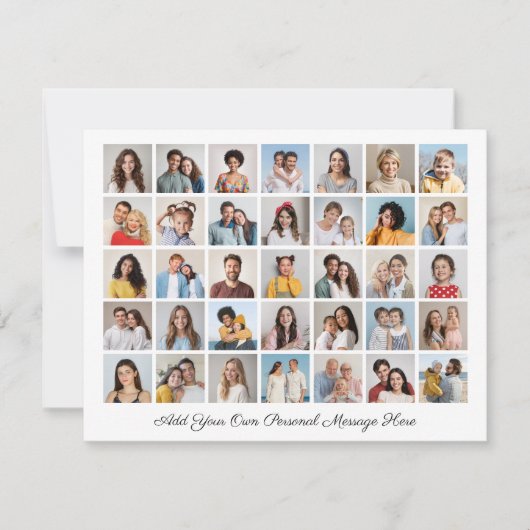 35 Photo Collage Ajoutez Votre Propre Carte De Voe (Devant)