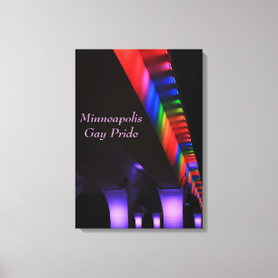 35 W Bridge Minneapolis - Gay Pride Canvas Afdruk