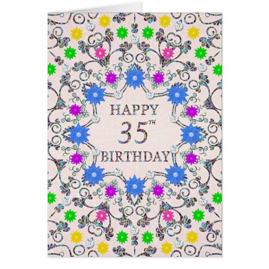 35e anniversaire Fleurs Abstraites (Devant)