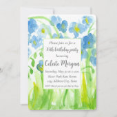 35e anniversaire Invitation fête Fleurs sauvages b (Devant)