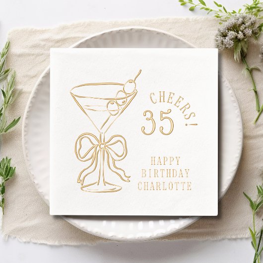 35e anniversaire Martini trente-cinquième personna