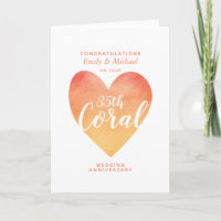 35e CORAL huwelijksjubileum gepersonaliseerd