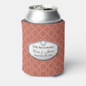 35e Jubileum Bruiloft Jubileum Koraal Z22 Blikjeskoeler (Blikje Achterkant)