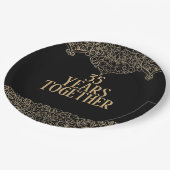 35e Jubileum Gold Lace op zwart Bord (Gekanteld)