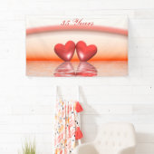 35e Jubileum koraal harten banner (Insitu)