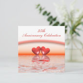 35e Jubileum koraalharten Kaart (Staand voorkant)