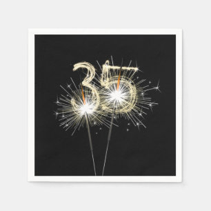 35e Jubileum-partijbrochure op zwart Servet