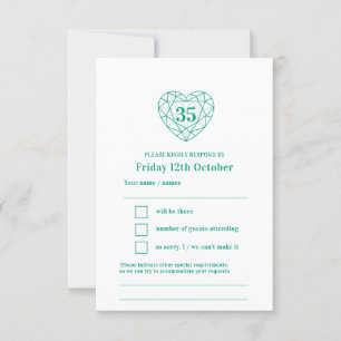 35e smaragdgroene hart jubileum antwoord RSVP