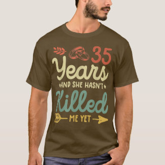 35e trouwdag t-shirt matching stellen 35
