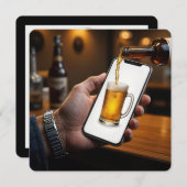 35e verjaardag feest bier Mok Kaart (Voorkant / Achterkant)