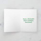 35e verjaardag: Fun Cake and Candles + Custom Name Kaart (Binnen)
