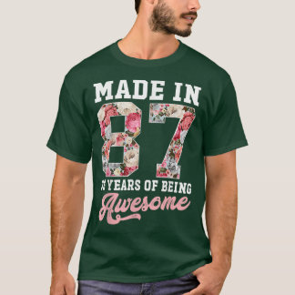 35e verjaardag Geboren in 1987 35-jarige Gift Girl T-shirt