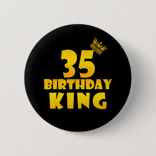 35e verjaardag Gift voor 35-jarige verjaardag koni Ronde Button 5,7 Cm