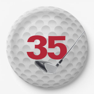 35e verjaardag Golf Ball Design Bord