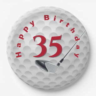 35e verjaardag Golf Ball Design Bord