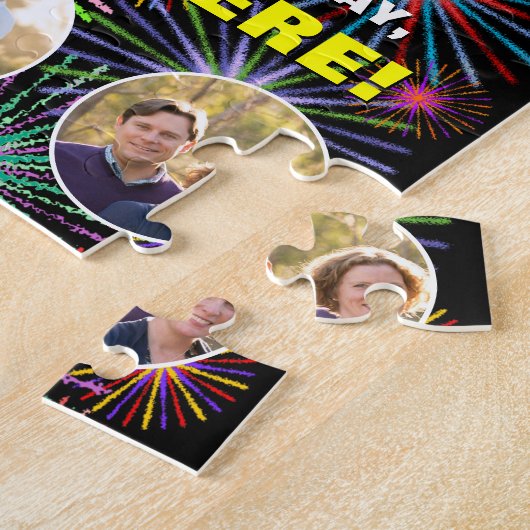 35e verjaardag: Leuke regenboog #, Aangepaste naam Legpuzzel (Zijkant)