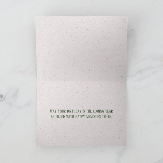 35e verjaardag Succulent Plant op Terrazzo Kaart (Binnen)