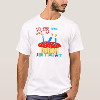 35e verjaardag t-shirt