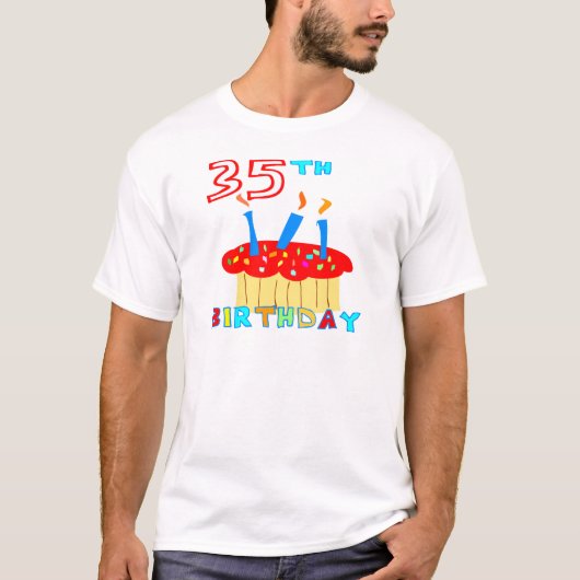 35e verjaardag t-shirt (Voorkant)