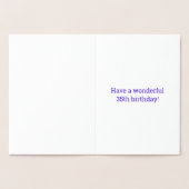 35ème anniversaire : audacieux "35 ans !" Carte Go (Intérieur)